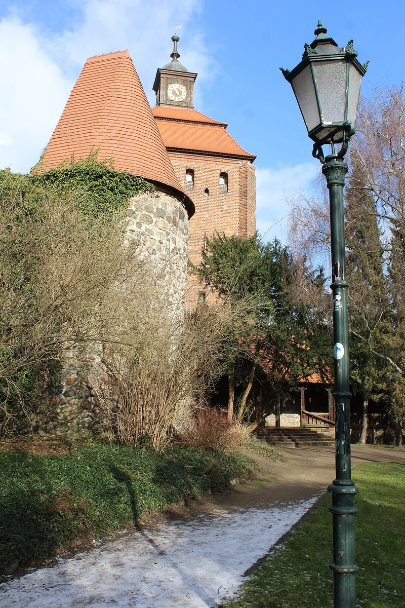 Steintor und Stadtmauer Bernau bei Berlin – mittelalterliche Stadtbefestigung in der Altstadt, Barnim, Brandenburg