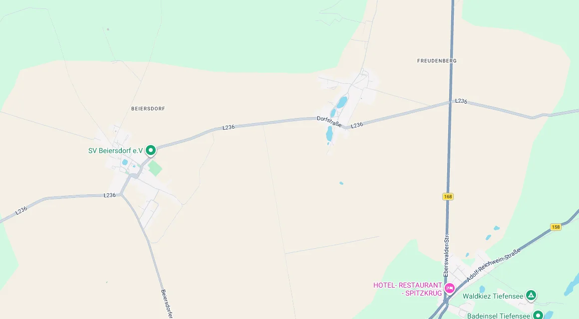 Karte Einsatzgebiet Schlüsseldienst Hillemeyer in Beiersdorf-Freudenberg, Brandenburg