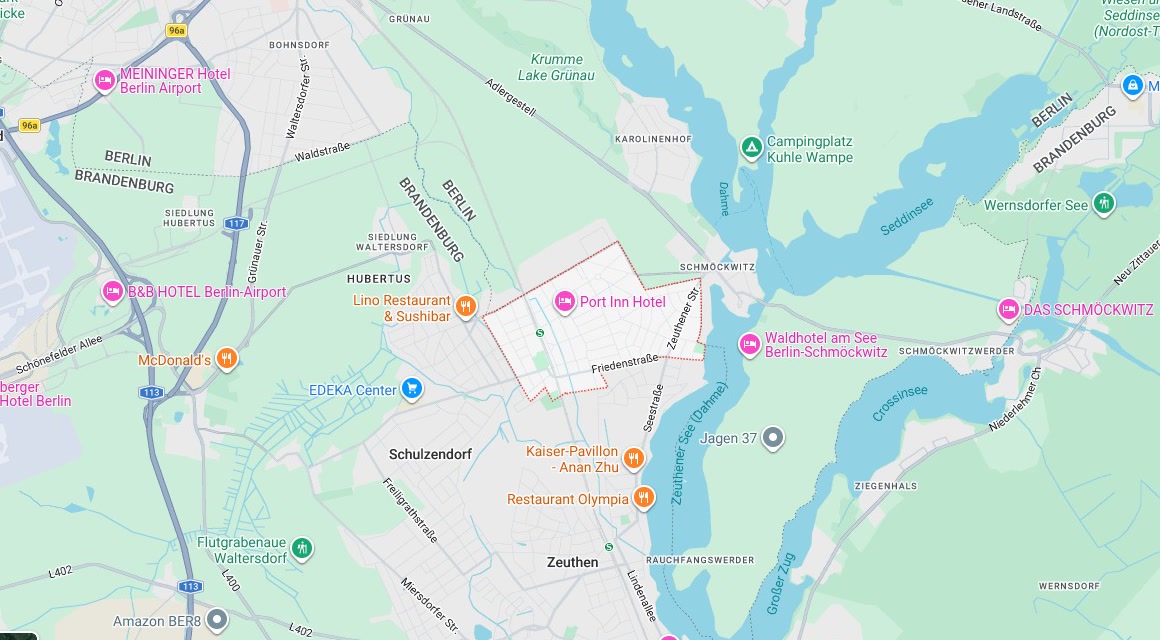 Karte Einsatzgebiet Schlüsseldienst Hillemeyer in Eichwalde