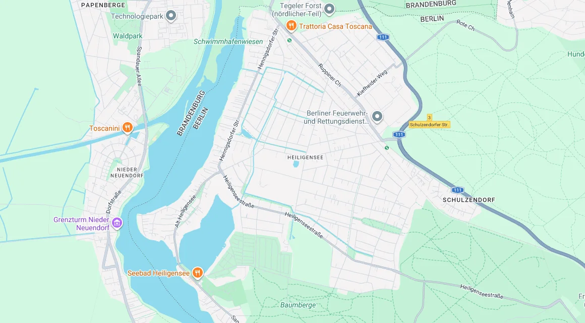 Karte Einsatzgebiet Schlüsseldienst Hillemeyer in Heiligensee, Berlin