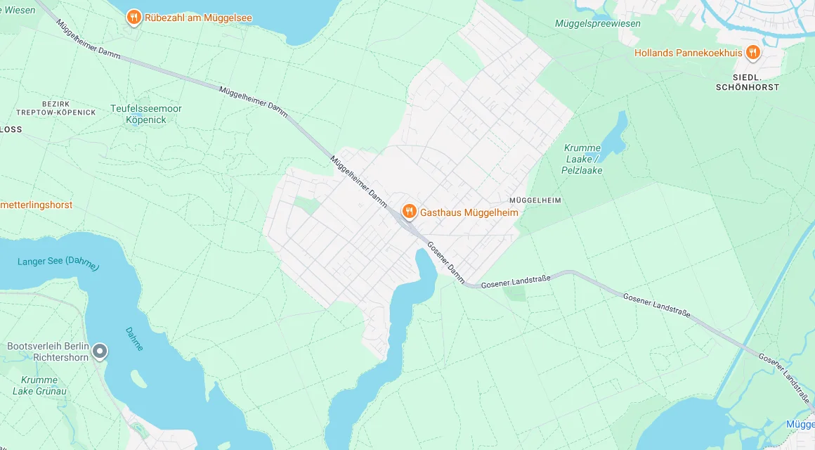 Karte Einsatzgebiet Schlüsseldienst Hillemeyer in Müggelheim, Berlin