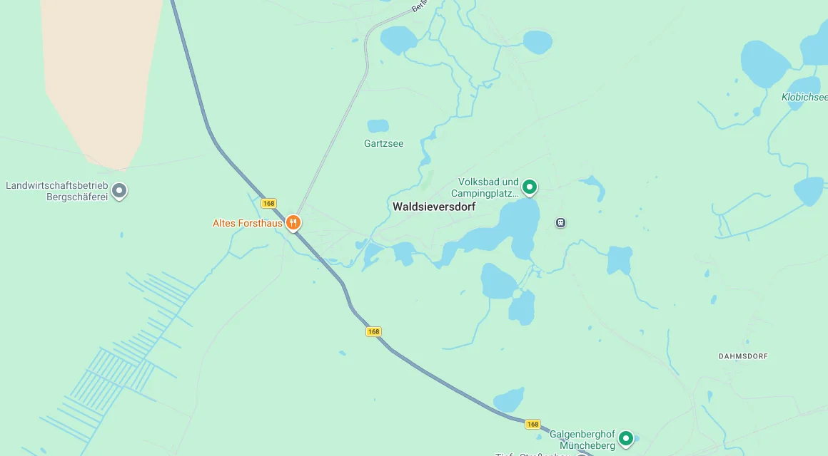 Karte Einsatzgebiet Schlüsseldienst Hillemeyer in Waldsieversdorf, Brandenburg