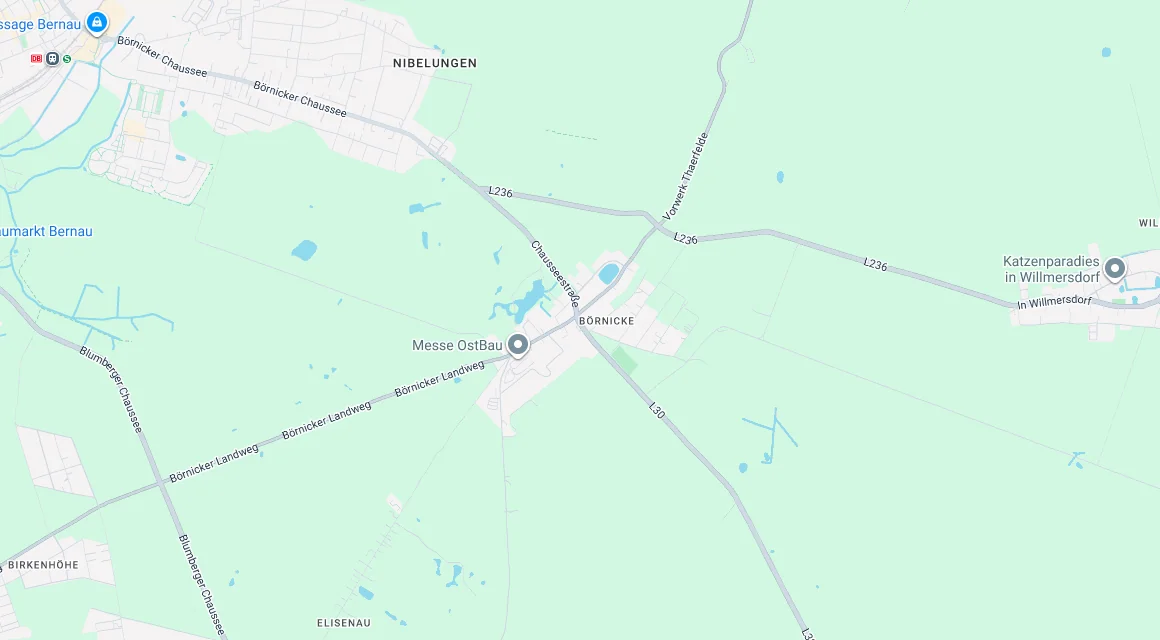 Karte Einsatzgebiet Schlüsseldienst Hillemeyer in Börnicke, Brandenburg