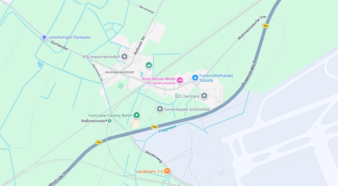 Karte Einsatzgebiet Schlüsseldienst Hillemeyer in Waßmannsdorf, Brandenburg