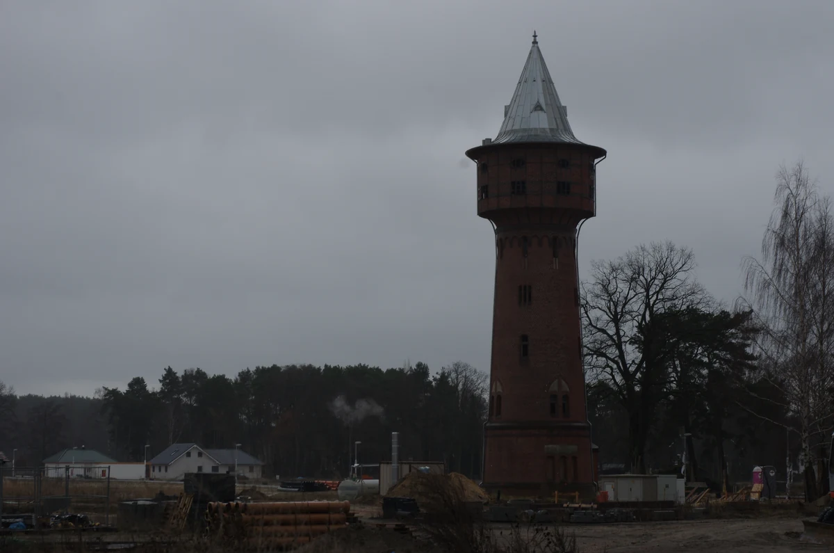 Wasserturm Zernsdorf – denkmalgeschützter Wasserturm am Wustrowweg, Ortsteil der Stadt Königs Wusterhausen, Dahme-Spreewald, Brandenburg